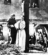 Joan prepared for burning